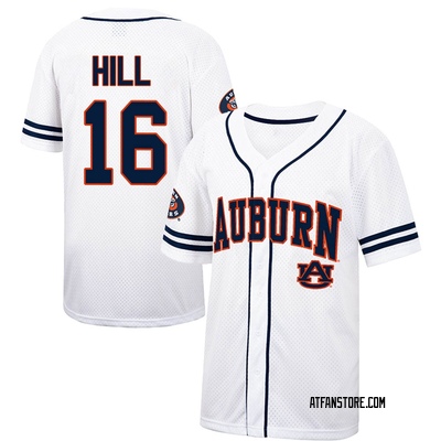 Colosseum Men's Auburn Tigers White Grit Replica Baseball Jersey